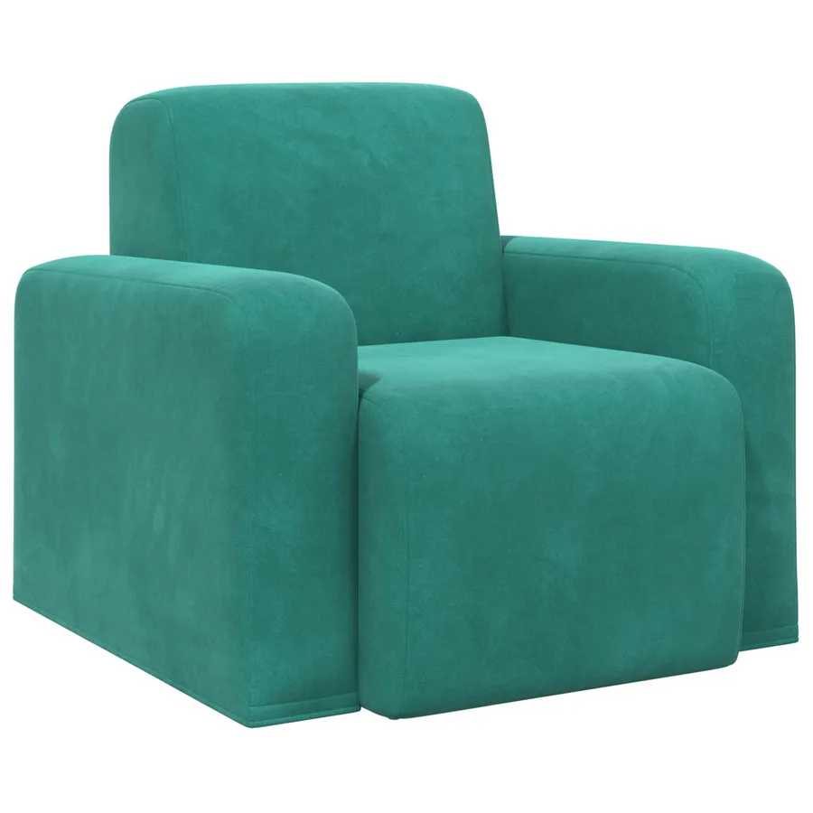 Fauteuil Turquoise Velours - 2