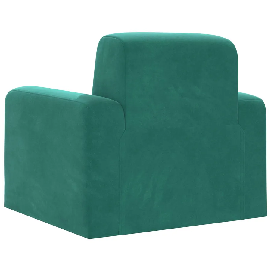 Fauteuil Turquoise Velours - 5
