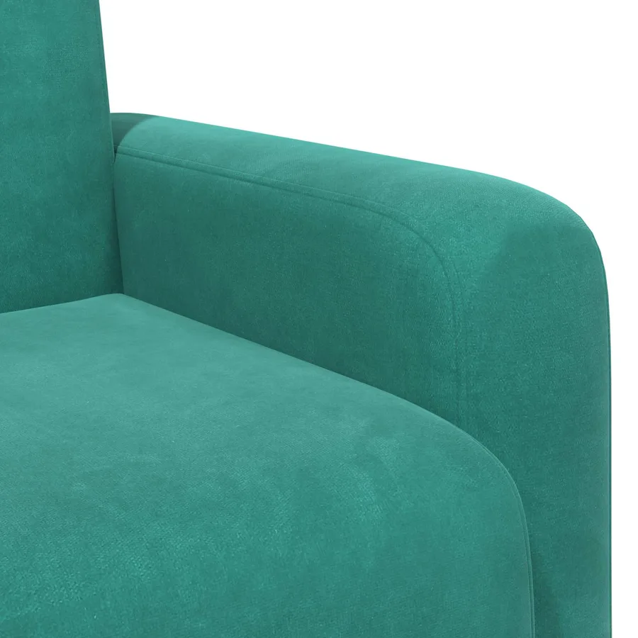 Fauteuil Turquoise Velours - 6