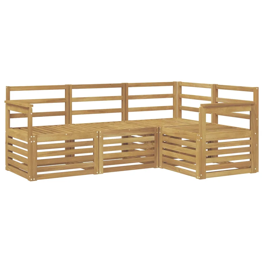 Ensembles de canapés 4 pcs Blanc 187,5 x 128,5 x 73 cm - 2