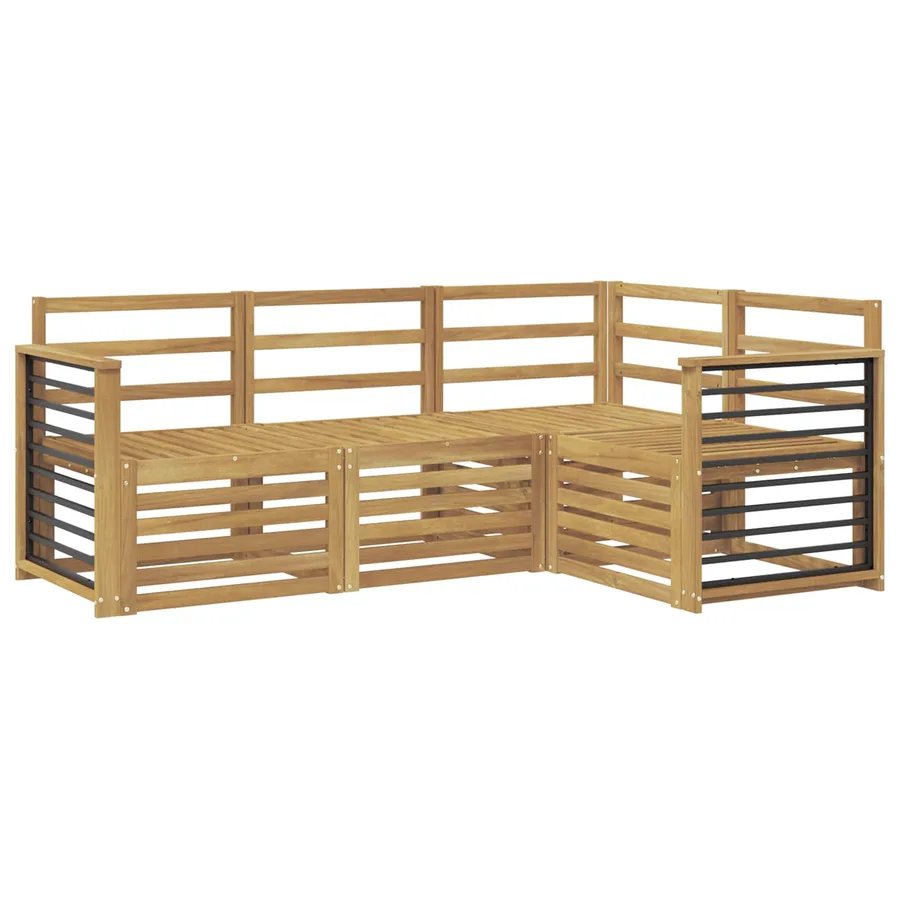 Ensembles de canapés 4 pcs Blanc 187,5 x 128,5 x 73 cm - 2