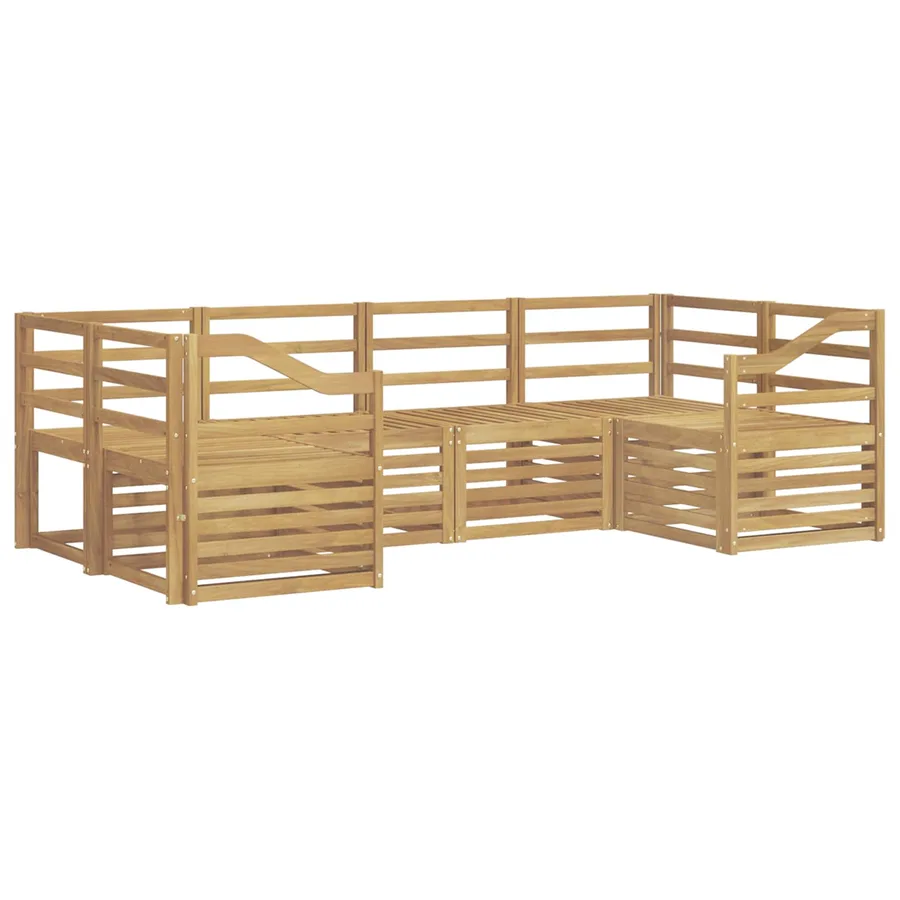 Ensemble de canapés d'extérieur 6 pcs Blanc 245 x 126,5 x 73 cm - 2