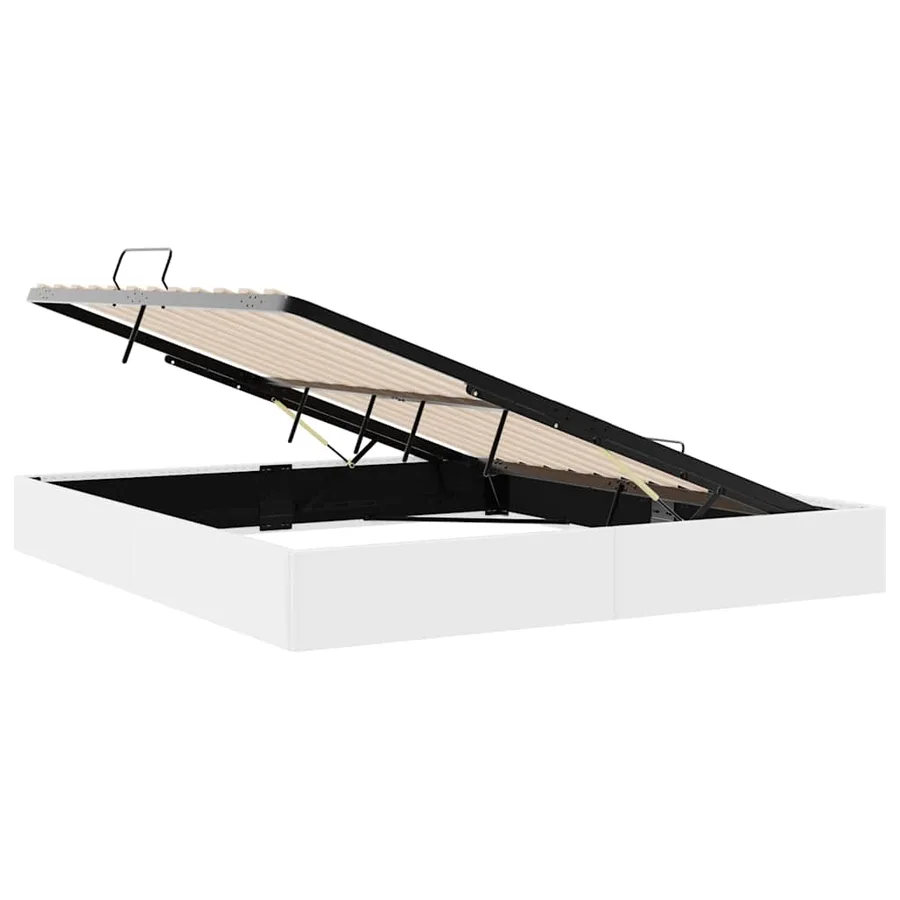 Lit de Rangement Blanc pur 183 x 213 cm Simili cuir - 6