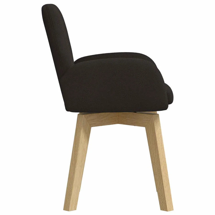 Chaises de salle à manger pivotantes 4 pcs Bouclé Noir - 4