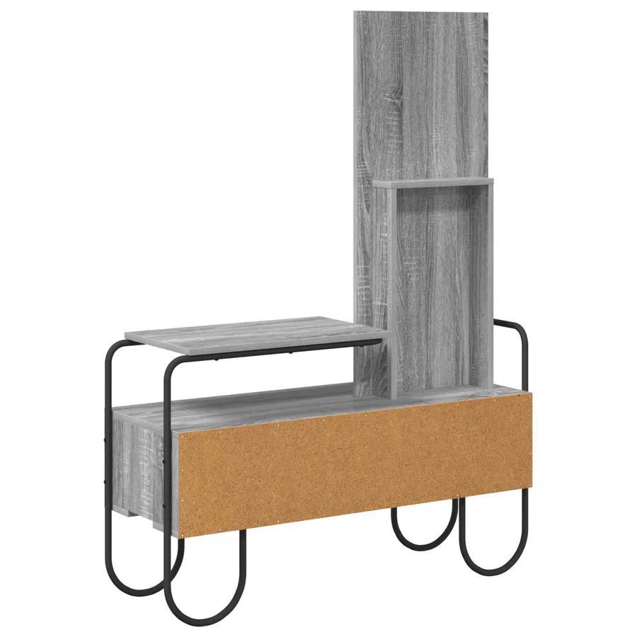 Table de Toilette avec tiroir Sonoma gris Bois d'ingénierie - 7