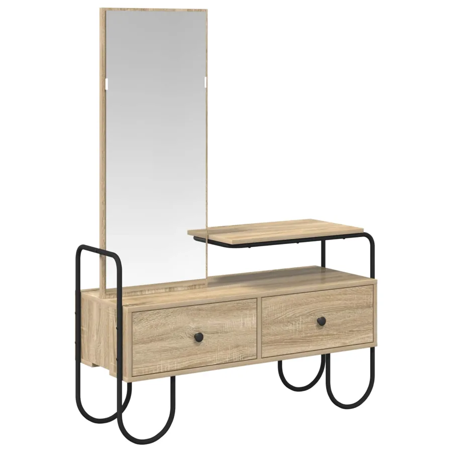 Table de Toilette avec tiroir Chêne Sonoma Bois d'ingénierie - 2