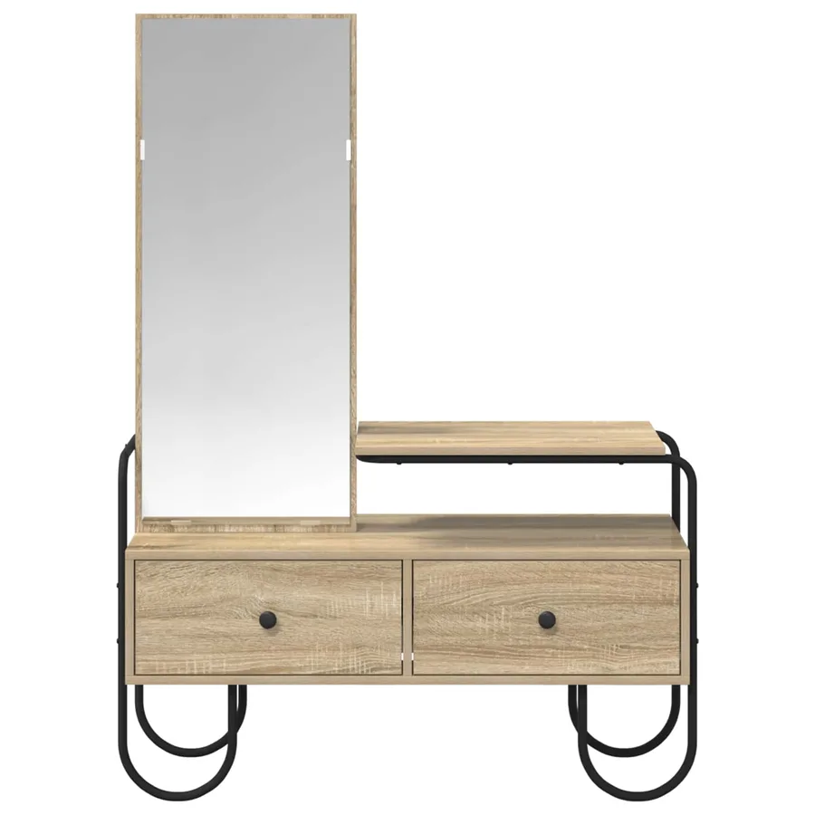 Table de Toilette avec tiroir Chêne Sonoma Bois d'ingénierie - 5