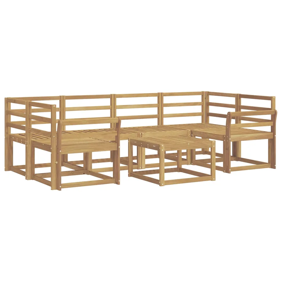 Ensemble de canapés d'extérieur 7 pcs Blanc 59 x 59 x 37 cm - 2