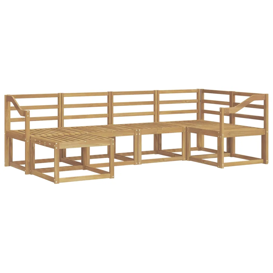 Ensemble de canapés d'extérieur 6 pcs Blanc - 2