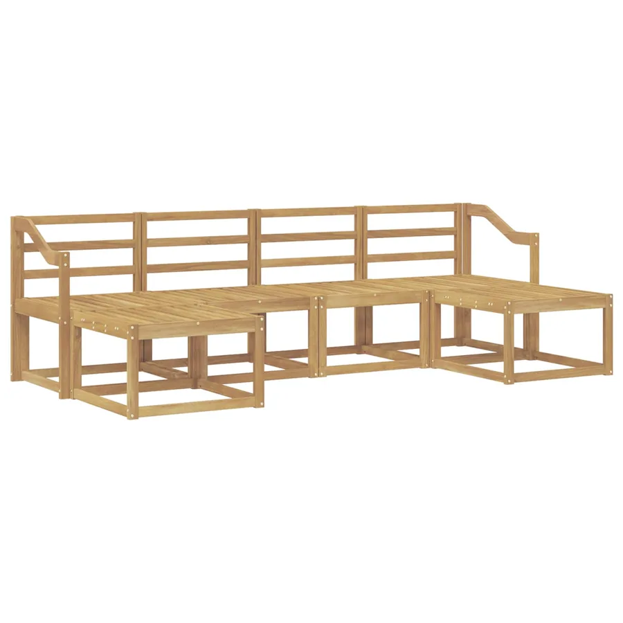 Ensemble de canapés d'extérieur 6 pcs Blanc - 2