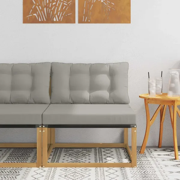 Sofa de milieu extérieur Blanc 79 x 83 x 73 cm acier