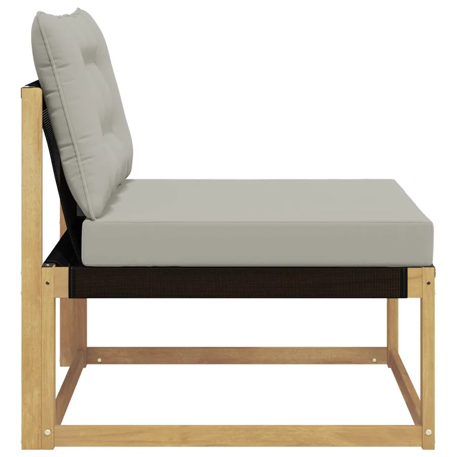 Sofa de milieu extérieur Blanc 79 x 83 x 73 cm acier - 5