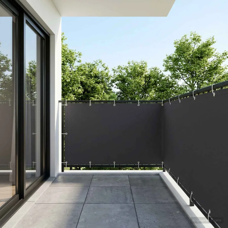 Écran de confidentialité pour balcon 1,5 x 15 m