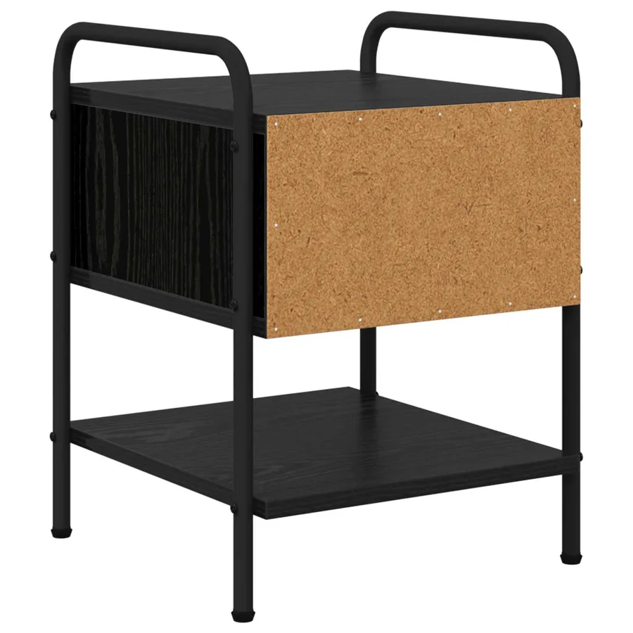 Table de chevet Chêne noir Bois d'ingénierie - 7