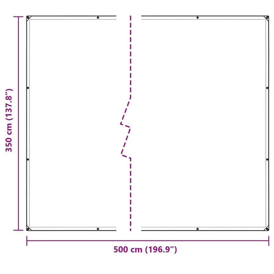Couverture pour plantes Transparent 5 × 3,5 m PE - 10