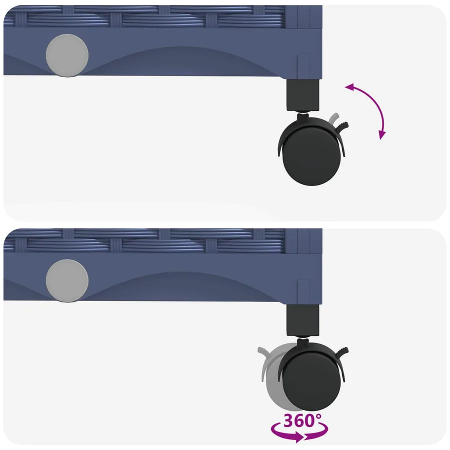 Jardinière de jardin avec couverture de serre et roues 2 pc PP - 7