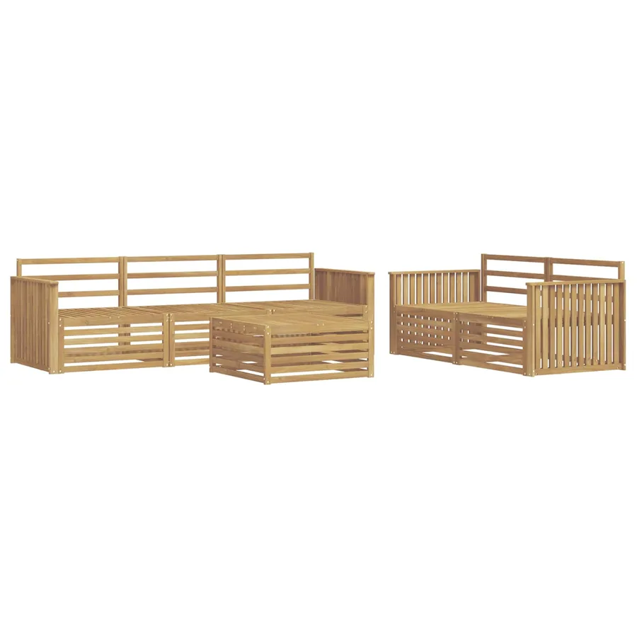 Ensemble de canapés d'extérieur 6 pc Blanc - 2