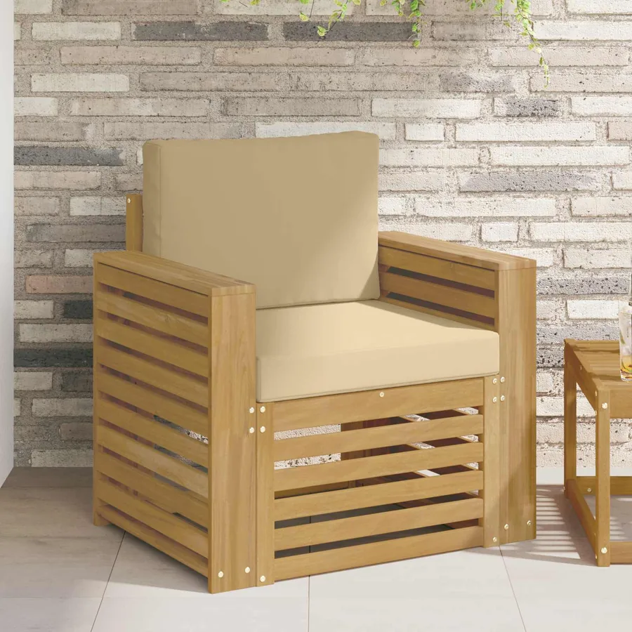 Ensemble de canapés d'extérieur Polyester Blanc