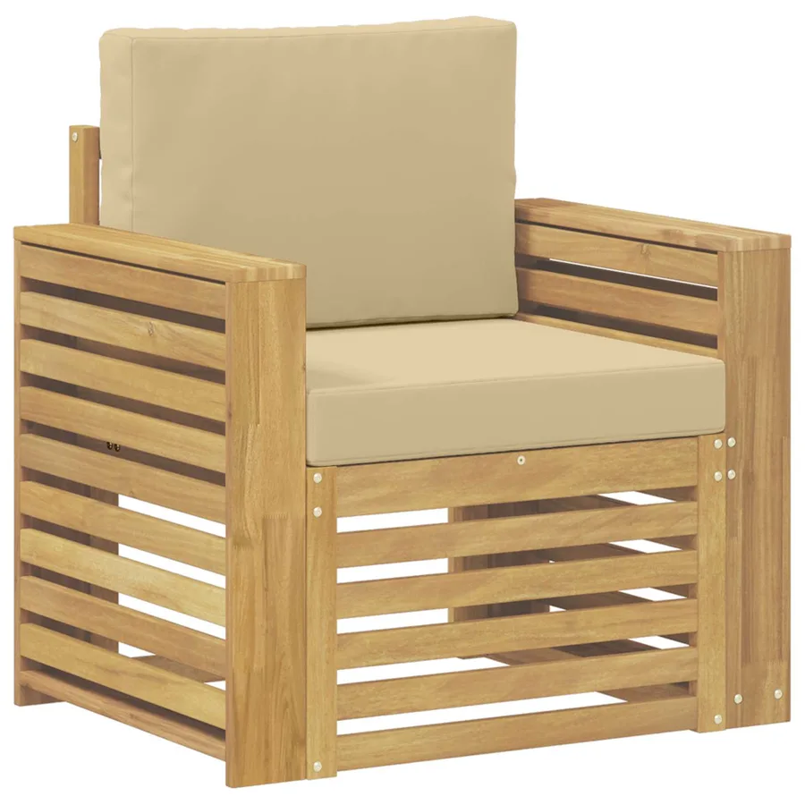 Ensemble de canapés d'extérieur Polyester Blanc - 2