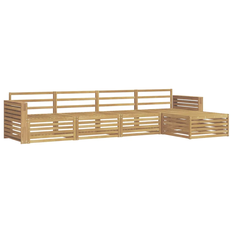 Ensemble de canapés d'extérieur 5 pc Blanc - 2