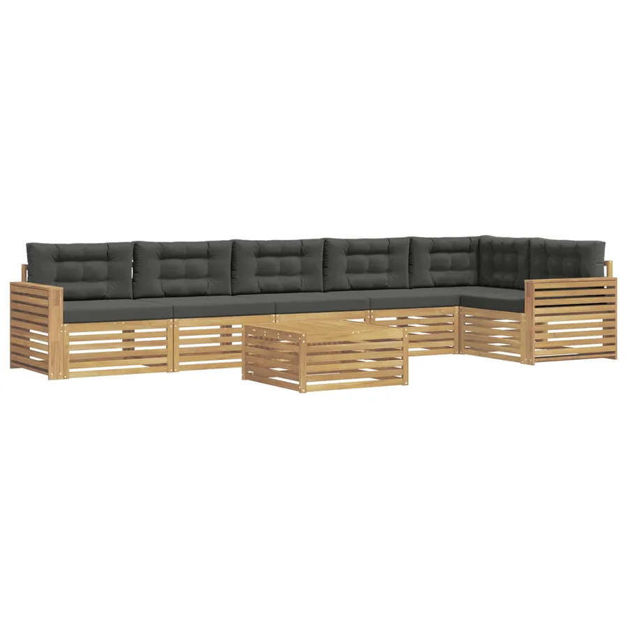 Ensemble de canapés d'extérieur 7 pc Blanc et anthracite - 2
