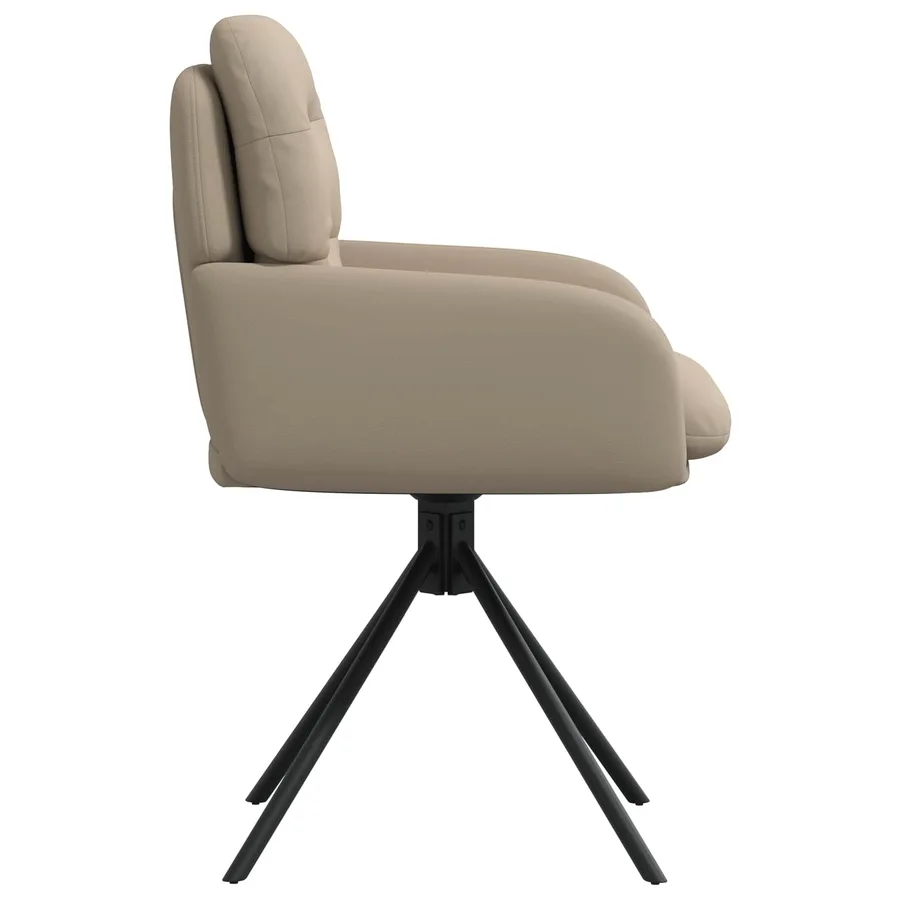 Chaises de salle à manger pivotantes 2 pcs Simili cuir - 4