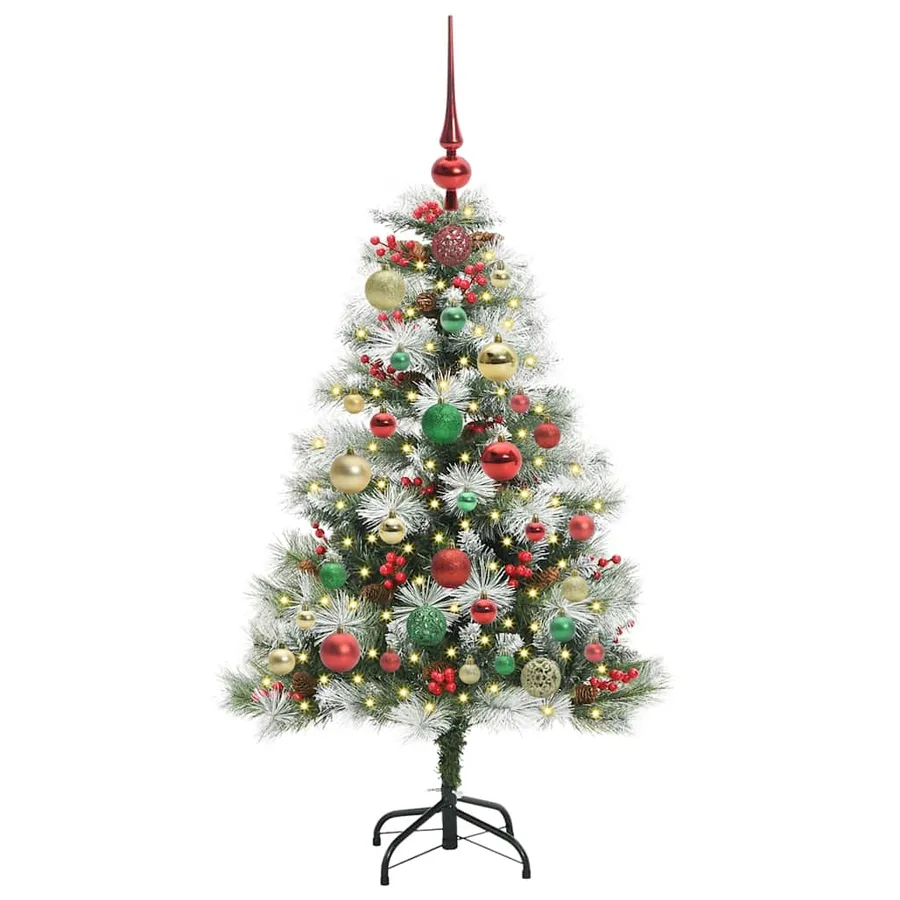 Sapin de Noël artificiel Vert et blanc 120 cm - 3