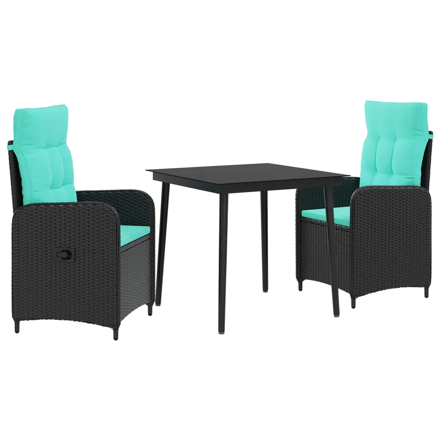Ensemble de Tables Basses avec coussin avec oreiller 3 pcs - 2