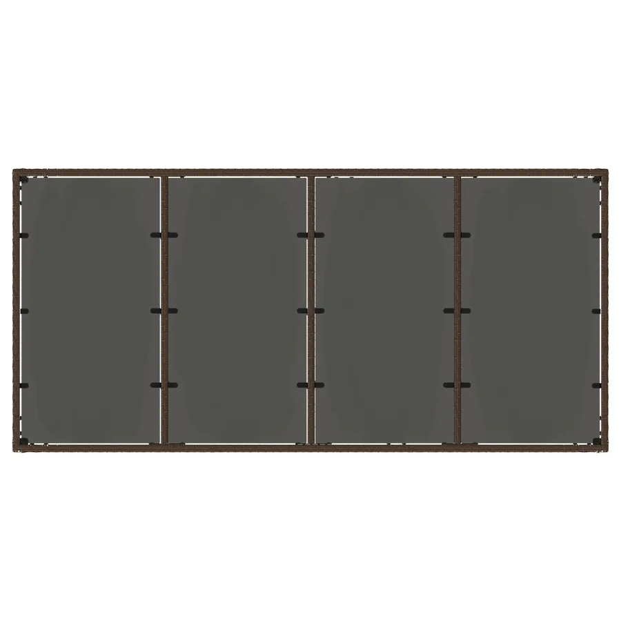 Ensemble de repas extérieur 9 pcs polyrotin - 7