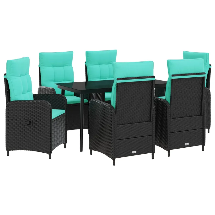 Ensemble de Tables Basses avec coussin avec oreiller 7 pcs - 2