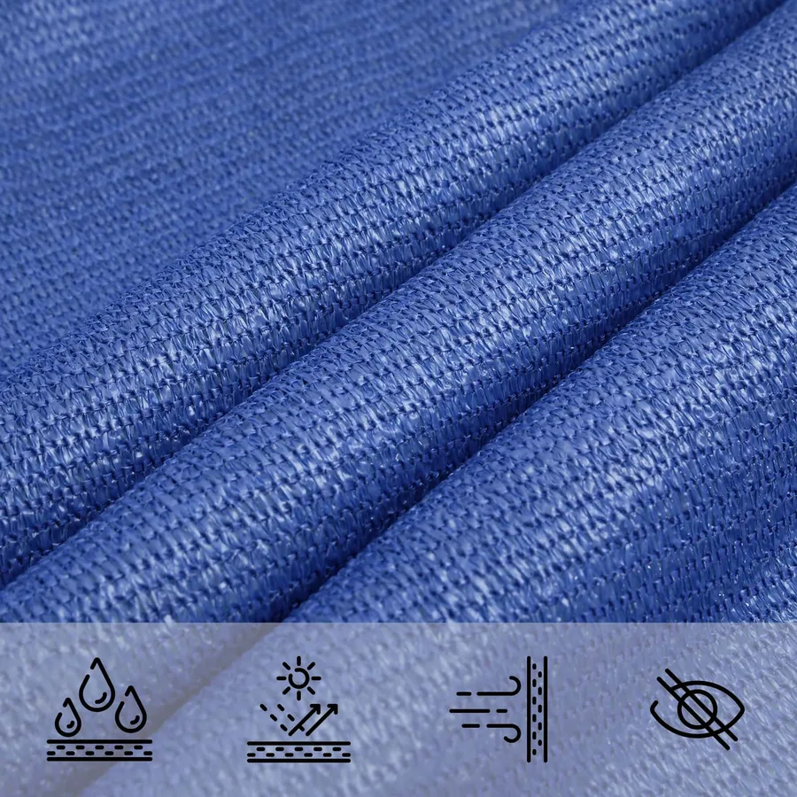 Voile d'ombre Bleu 2,5 x 6 m HDPE - 4