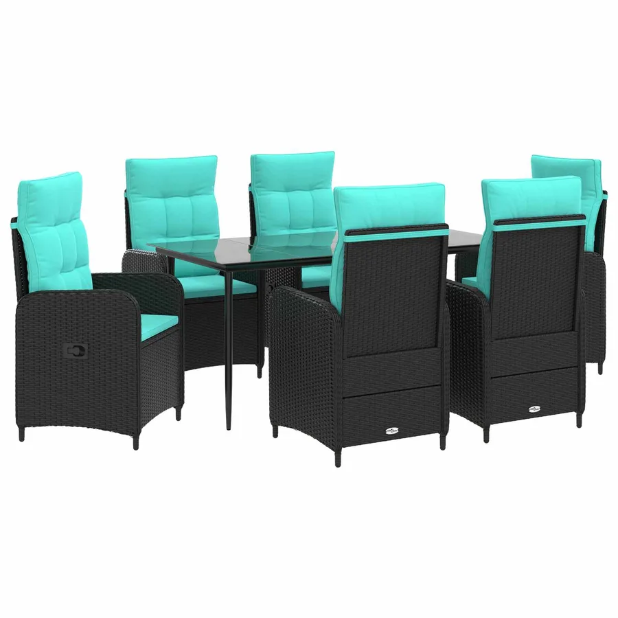 Ensemble de Tables Basses avec coussin avec oreiller 7 pcs - 2