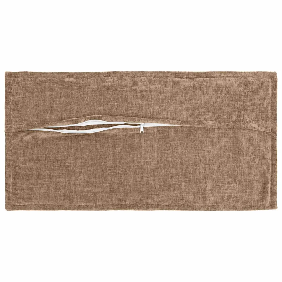 Housse de coussin 6 pcs HOUTEN Marron 40 x 80 cm Tissu Chenille - 3