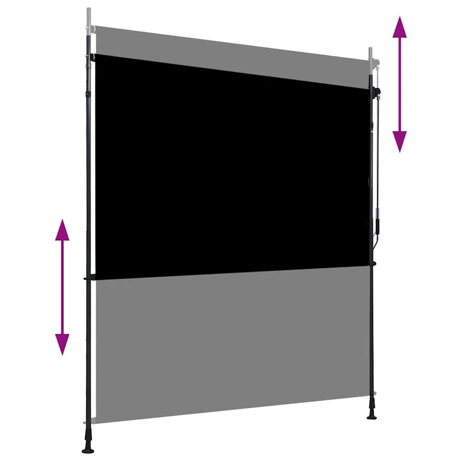 Store roulant d'extérieur 200 x 270 cm Anthracite - 3