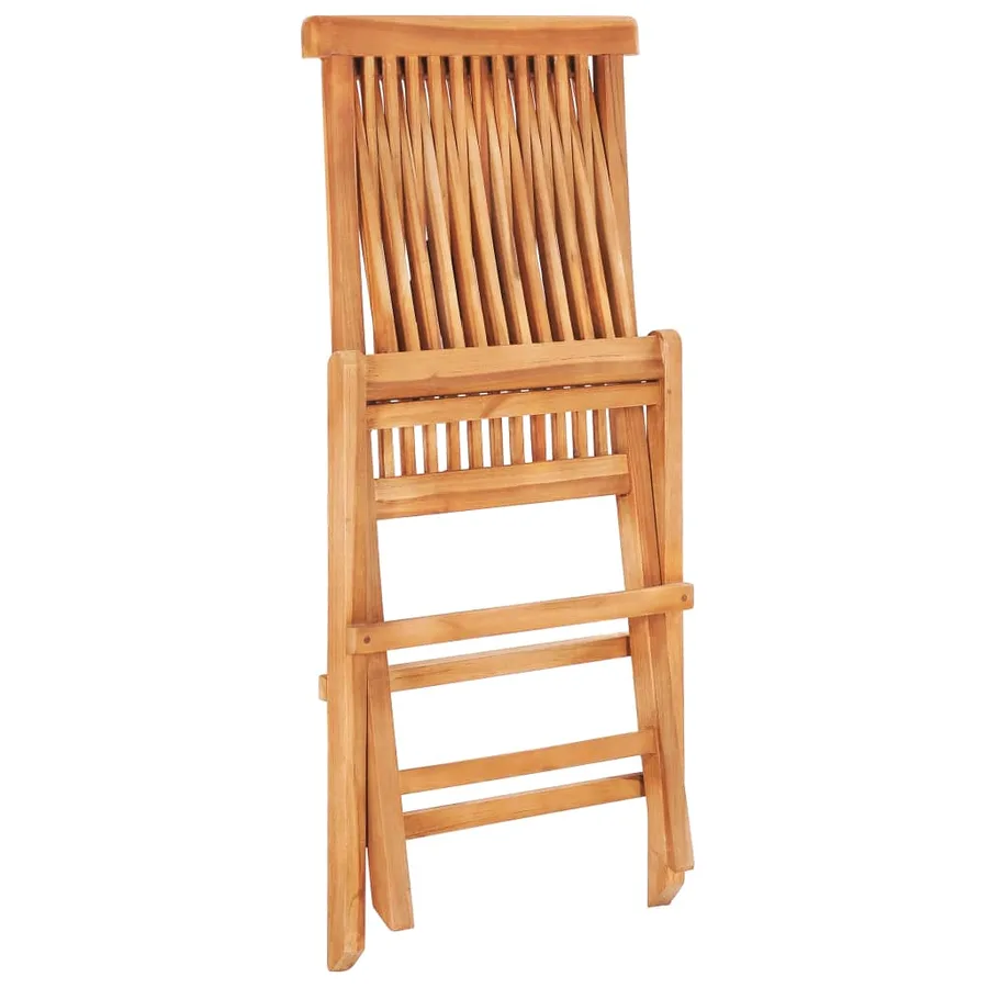 Ensemble de bistro pliable 3 pcs Bois de teck solide - 10