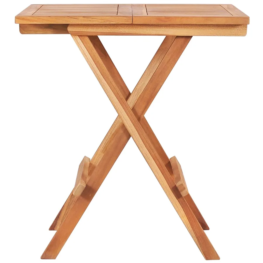 Ensemble de bistro pliable 3 pcs Bois de teck solide - 3