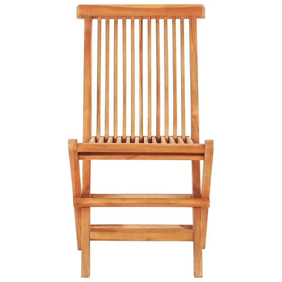 Ensemble de bistro pliable 3 pcs Bois de teck solide - 7