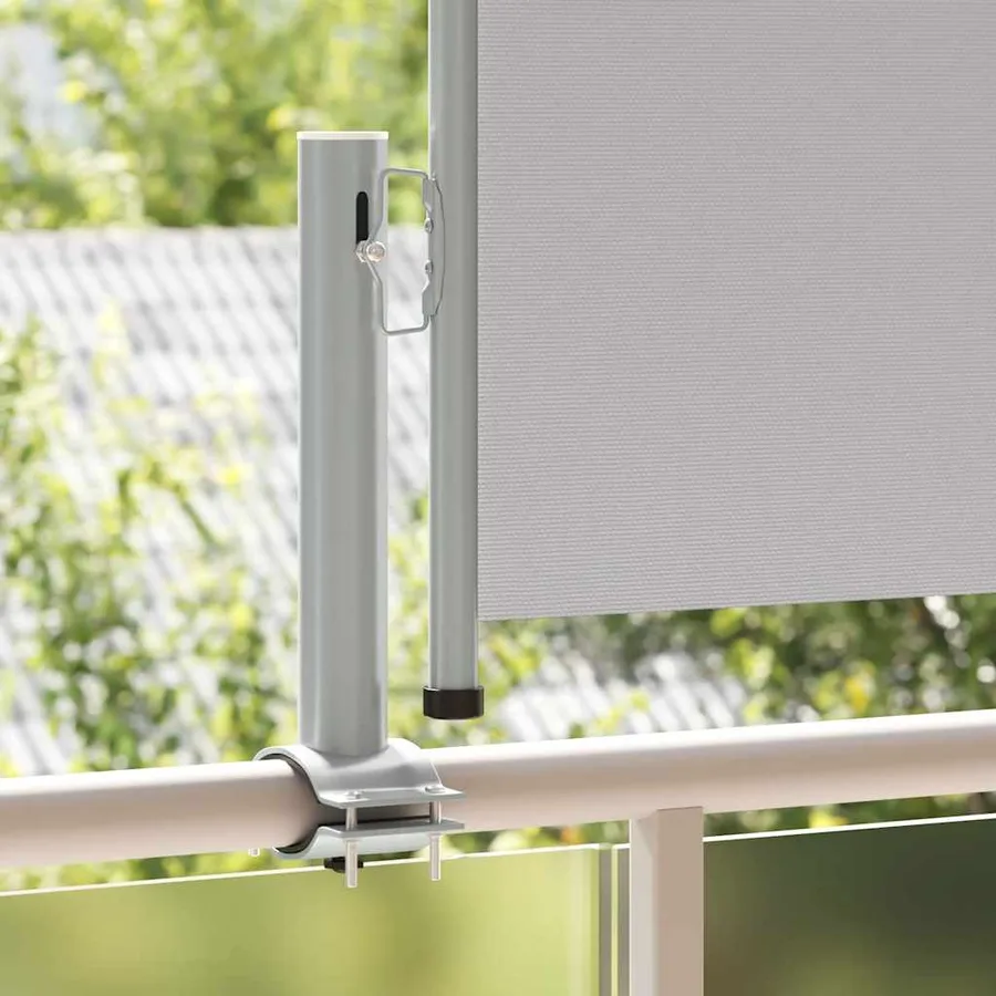Auvent latéral rétractable de patio 60x300 cm Gris - 3
