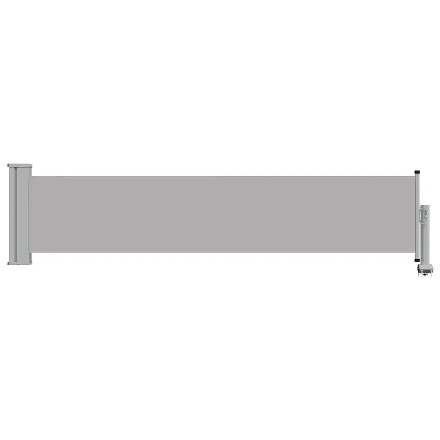 Auvent latéral rétractable de patio 60x300 cm Gris - 4