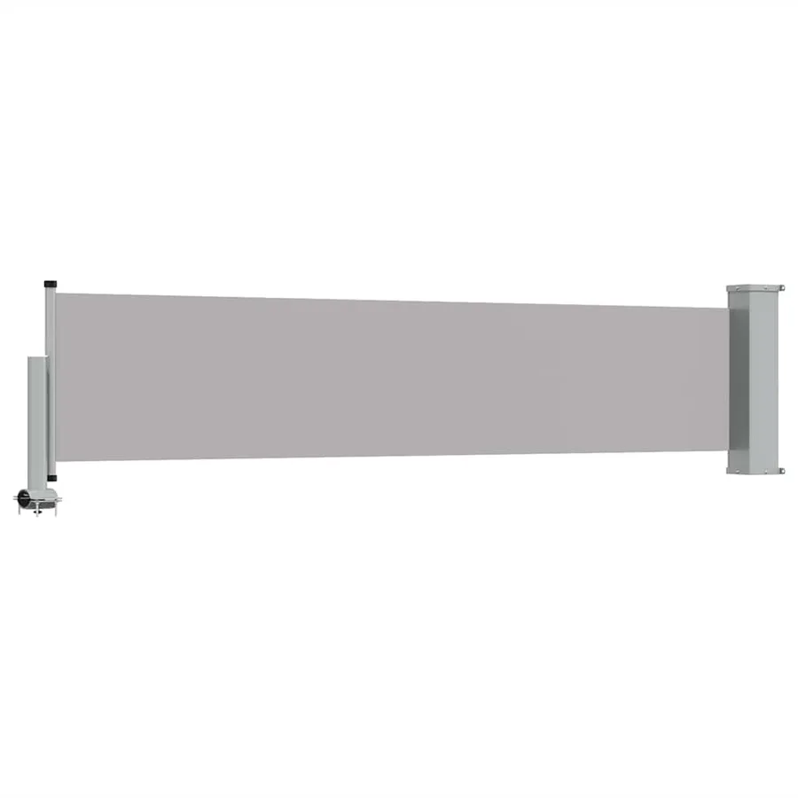 Auvent latéral rétractable de patio 60x300 cm Gris - 7