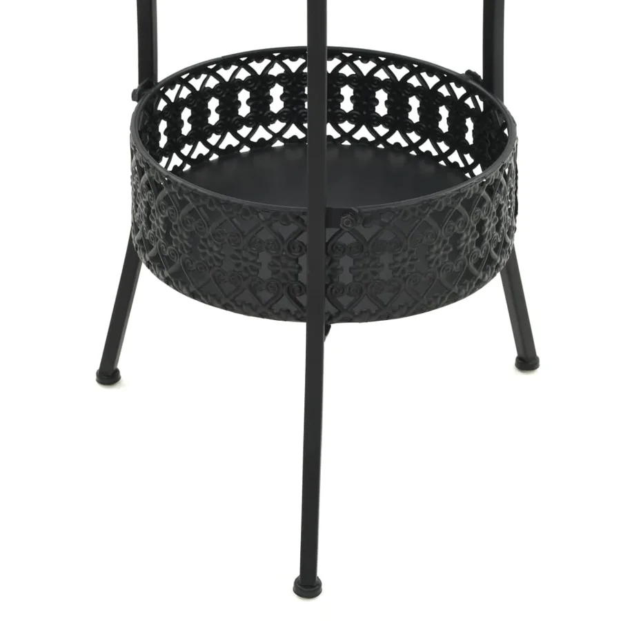 Table de bistro Noir 40x70 cm Métal - 5