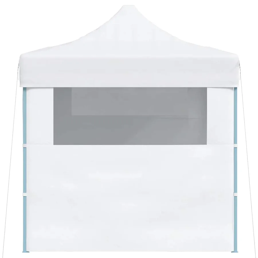 Tente de réception pliable avec 3 parois 280x410x315 cm Acier Blanc - 5