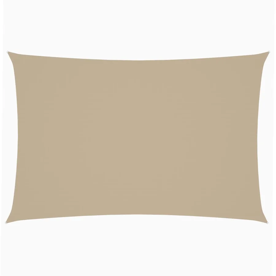 Voile de parasol tissu oxford rectangulaire 2x4 m beige - 2