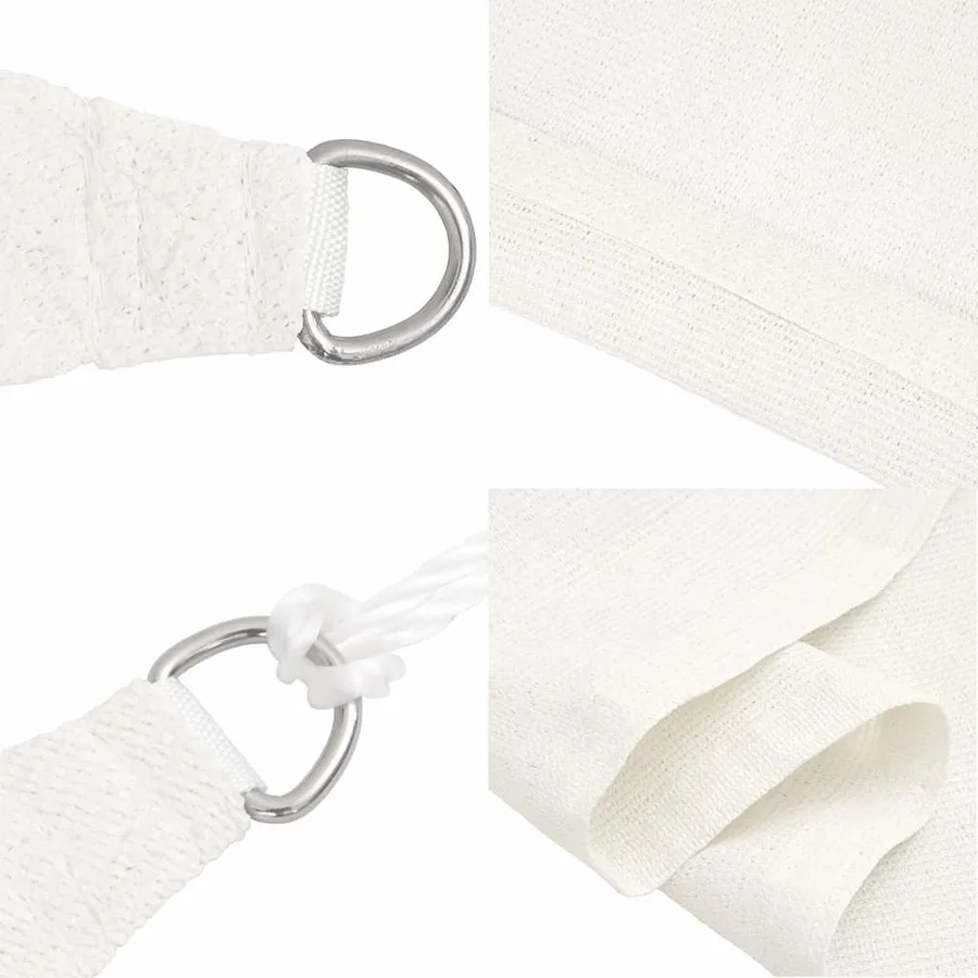 Voile d'ombrage 160 g/m² Blanc 2,5x4,5 m PEHD - 6