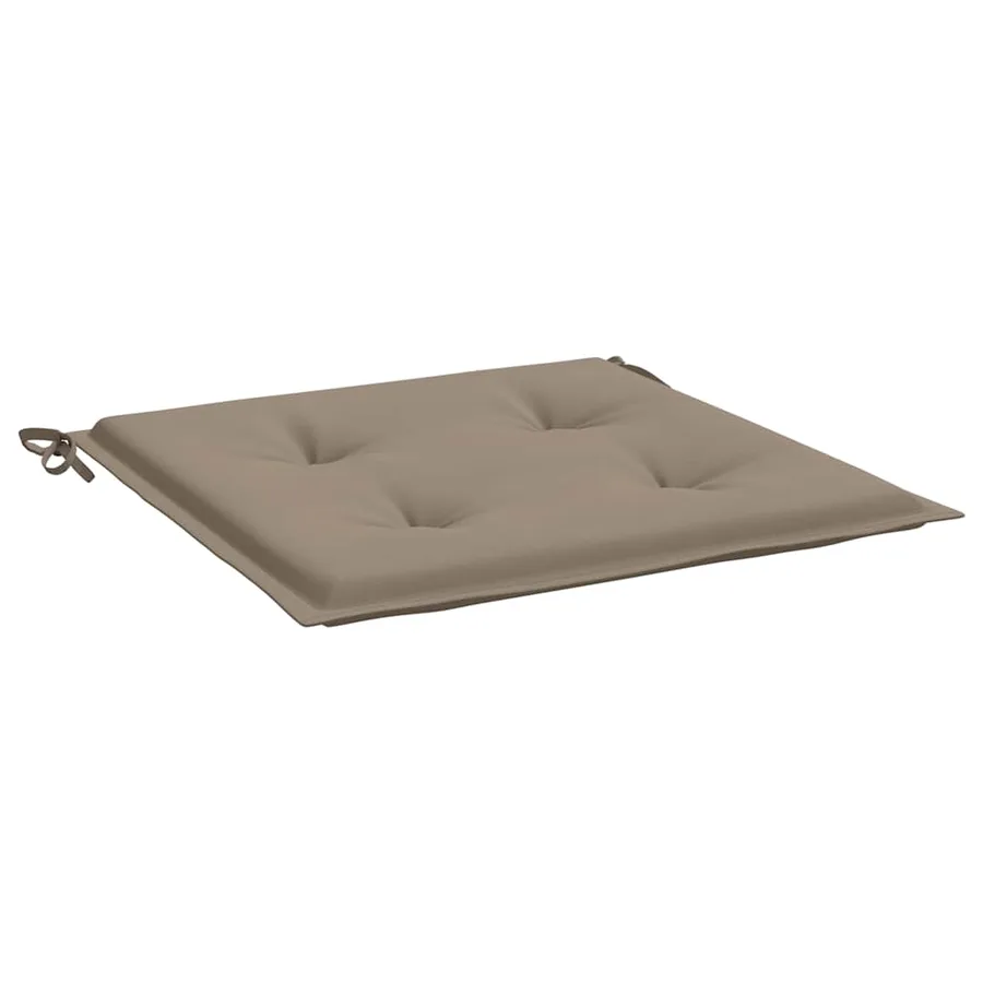 Coussins de chaise jardin lot de 4 taupe 50x50x4cm tissu oxford - 5