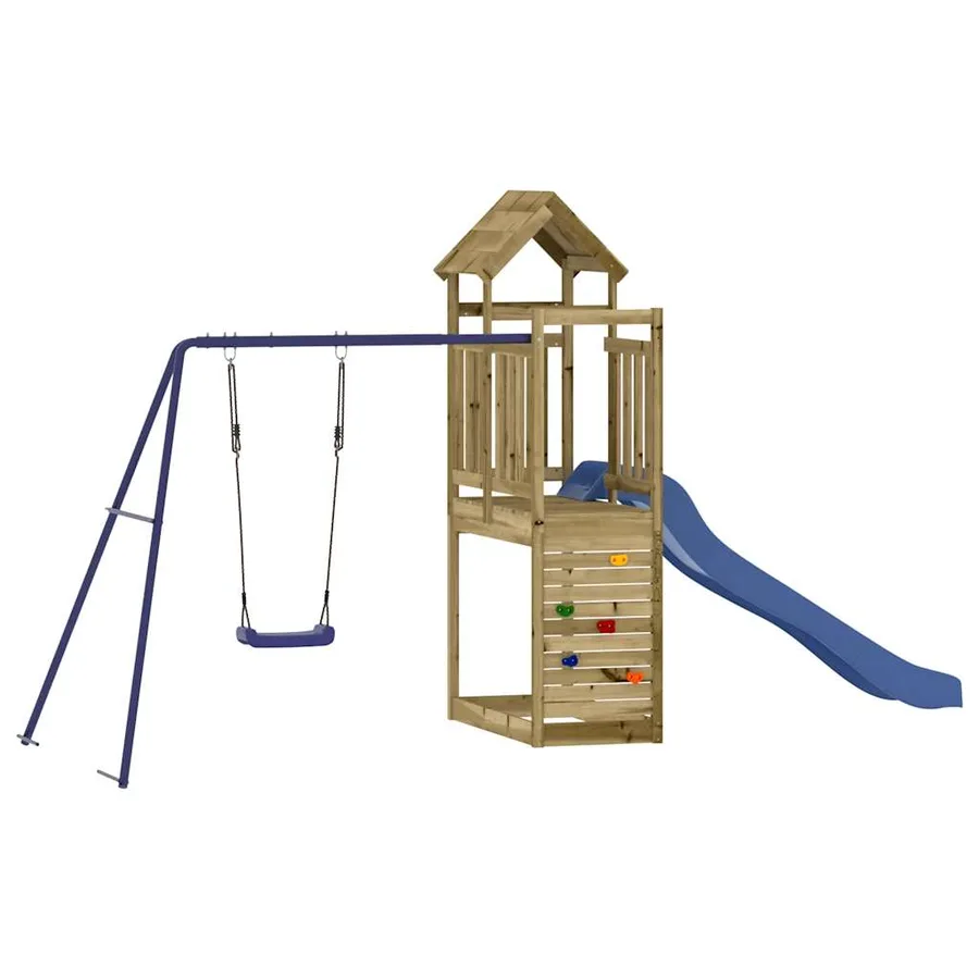 Aire de jeux d'extérieur bois de pin imprégné - 2
