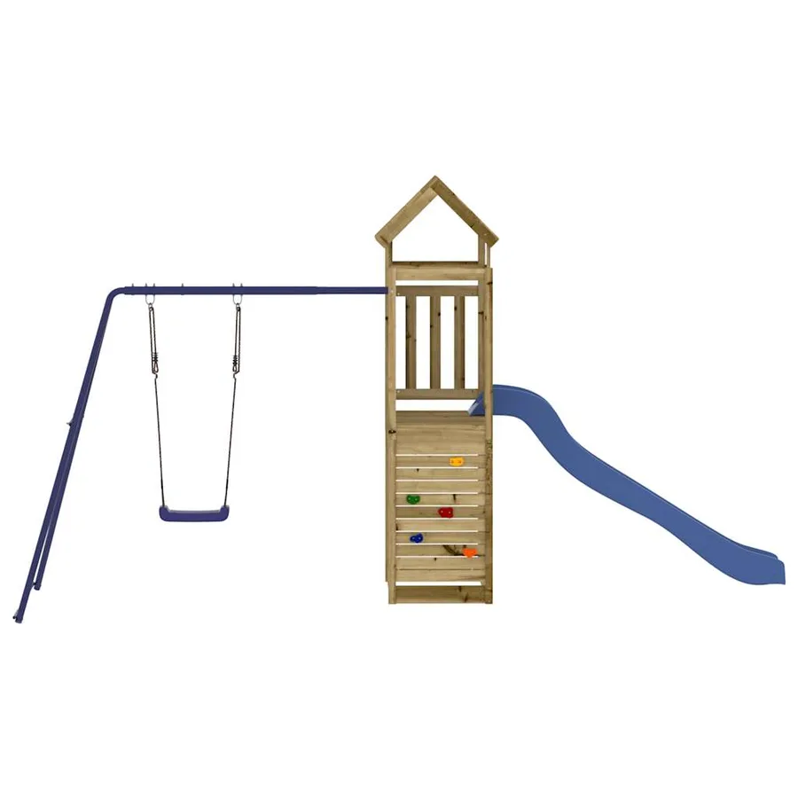 Aire de jeux d'extérieur bois de pin imprégné - 3
