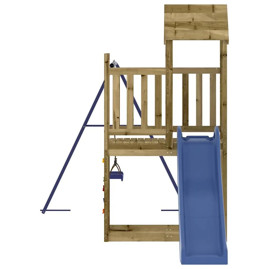 Aire de jeux d'extérieur bois de pin imprégné - 4