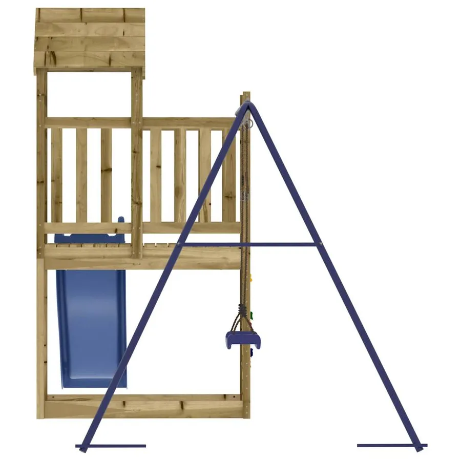 Aire de jeux d'extérieur bois de pin imprégné - 5