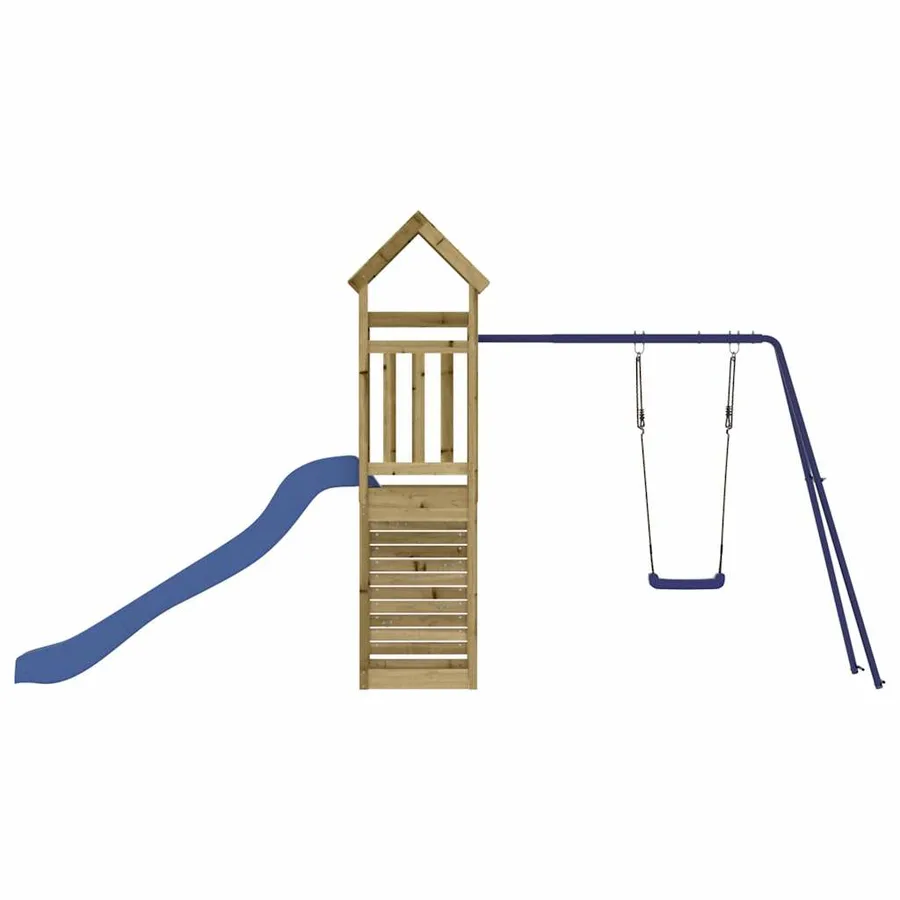 Aire de jeux d'extérieur bois de pin imprégné - 6